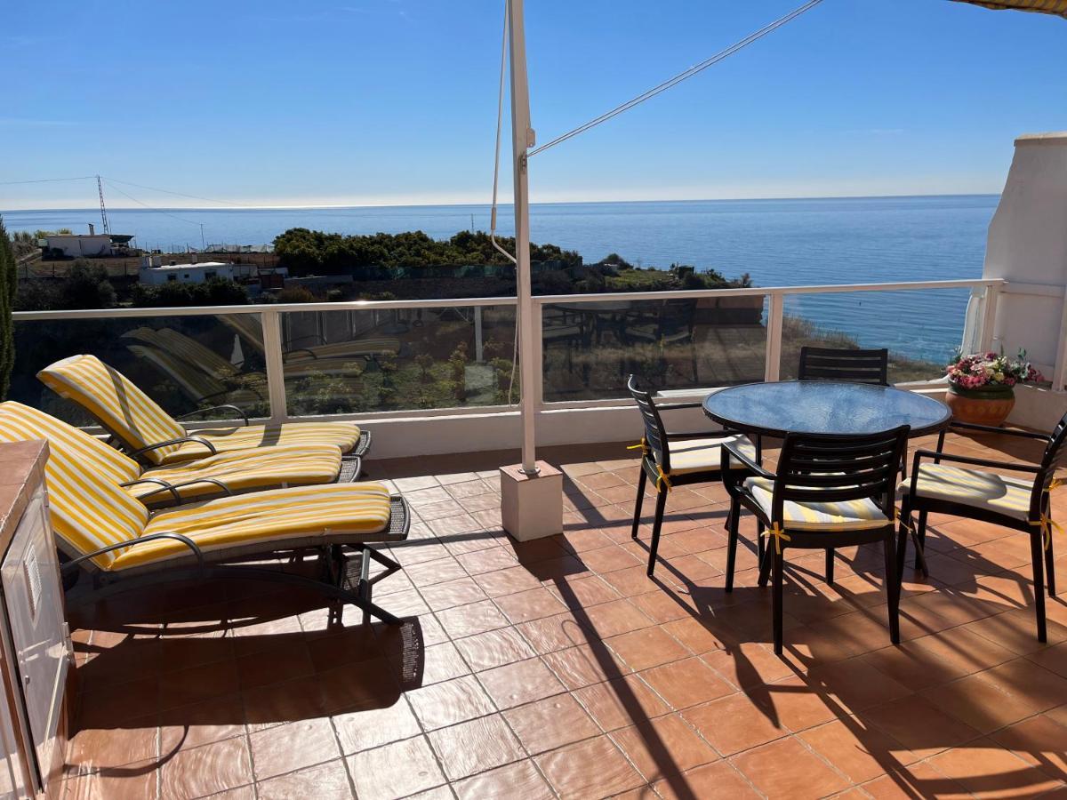 Delightful Burriana House With Magnificent Beach & Sea Views. Nerja Exterior foto