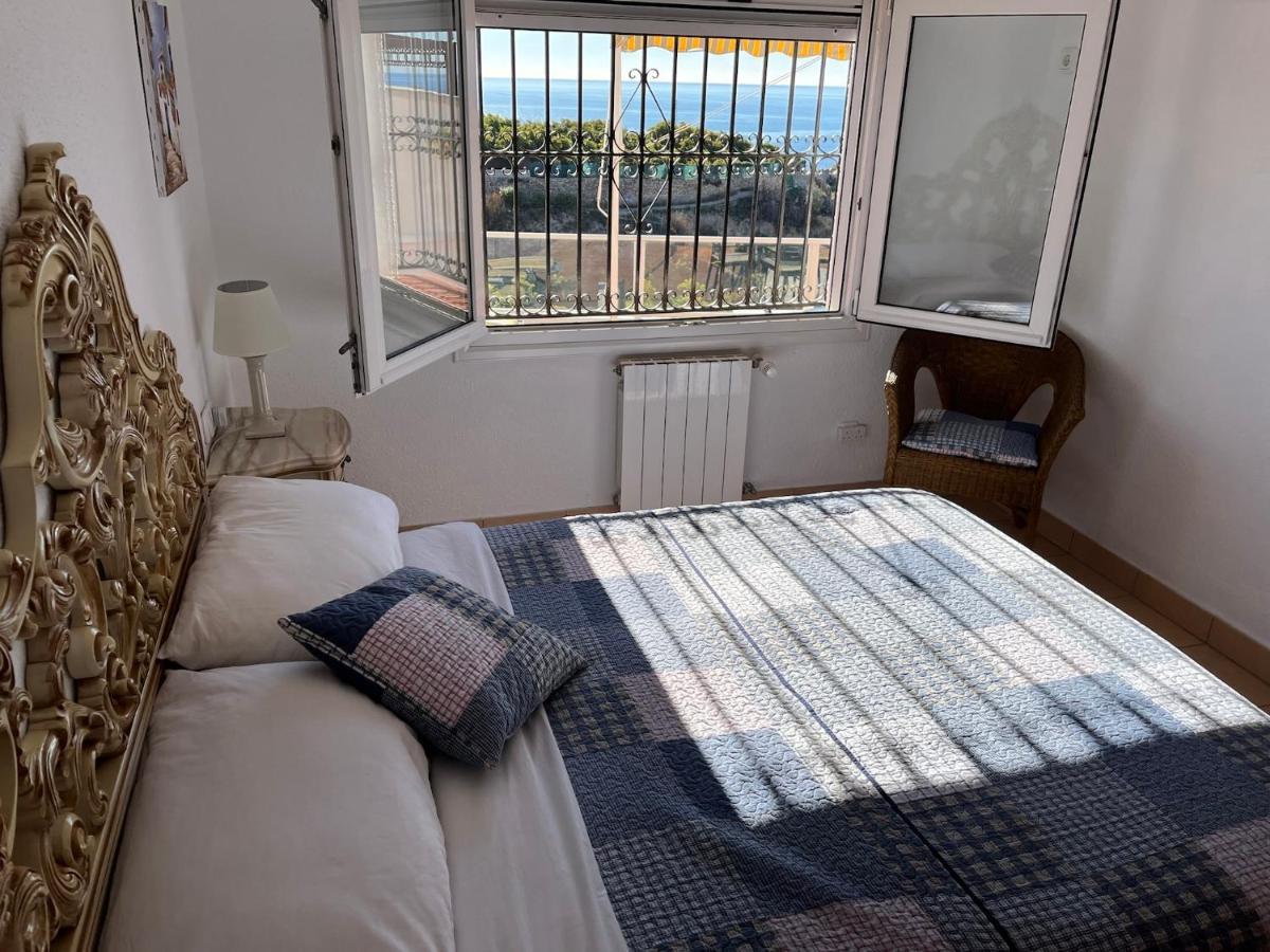 Delightful Burriana House With Magnificent Beach & Sea Views. Nerja Exterior foto