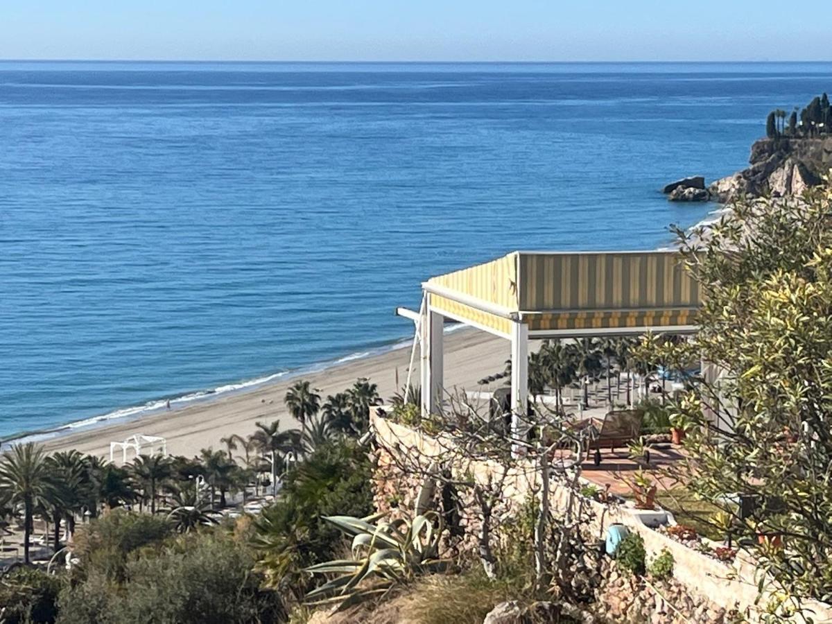 Delightful Burriana House With Magnificent Beach & Sea Views. Nerja Exterior foto